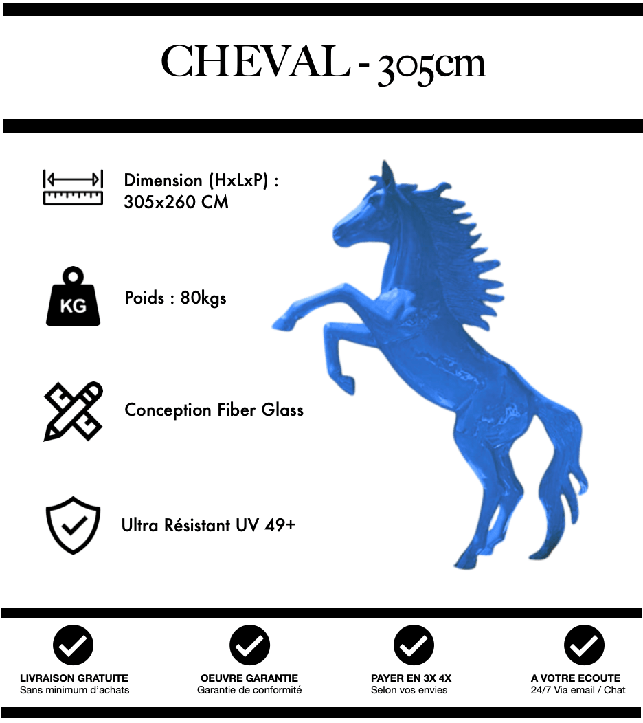 Cheval 305 cm