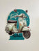 PLAQUE 3D MÉTAL SCOOT 45x40 CM - PLAQUE DECO - MUZZANO