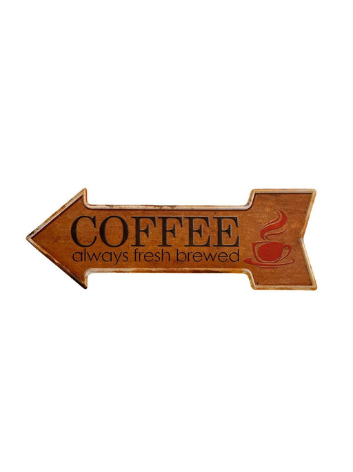 PLAQUE FLECHE MÉTAL BREWED 45x15 CM - PLAQUE DECORATIVE - MUZZANO