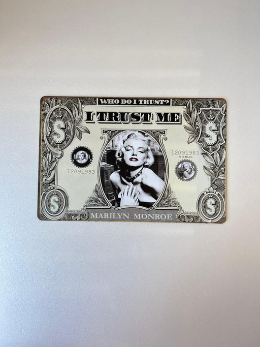 PLAQUE MÉTAL I TRUST ME 30X20 CM - PLAQUE DECORATIVE - MUZZANO