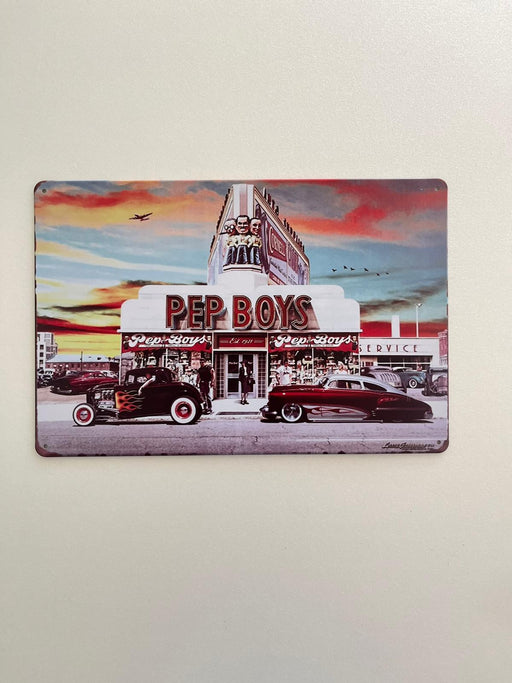 PLAQUE MÉTAL PEP BOYS 30X20 CM - PLAQUE DECORATIVE - MUZZANO