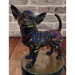 Sculpture Chien Chihuahua Resine 30cm Statue - BLACK GRAFITTI - MUZZANO