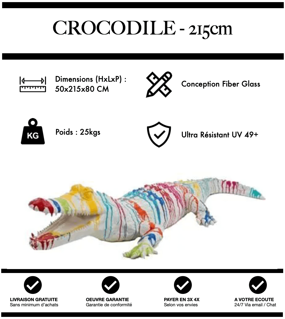 Crocodile 215 cm