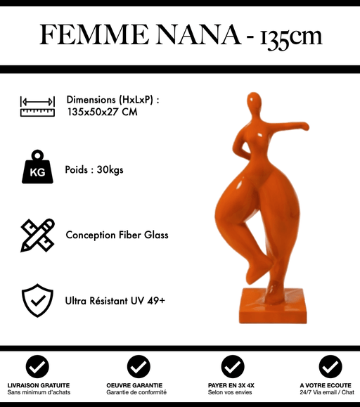 Femme Nana 135 cm BELLISIM ART