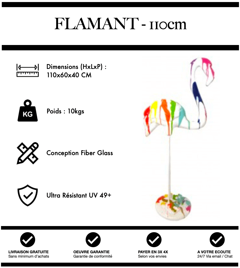 Flamant 110 cm