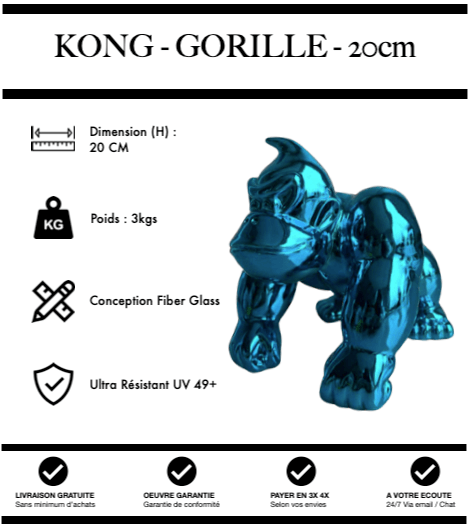 Gorille 4 Pattes Kong 20cm