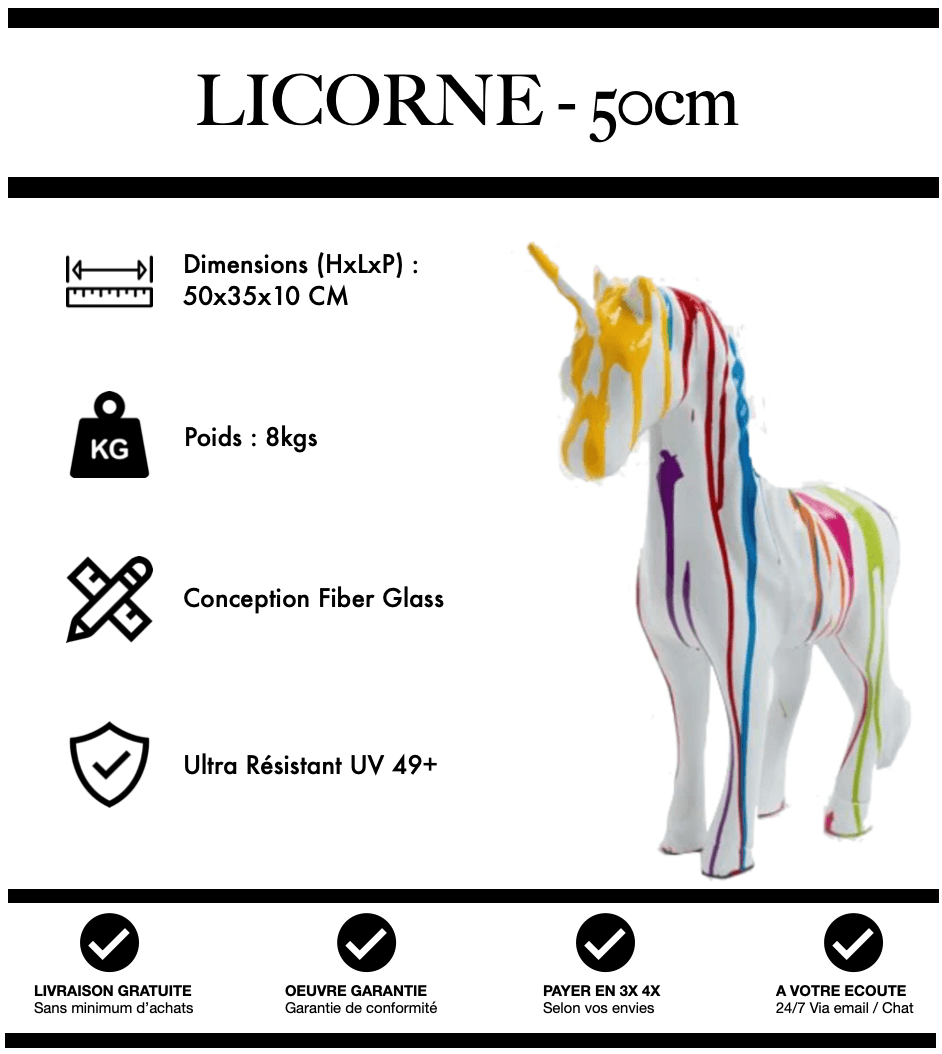 Licorne 50 cm