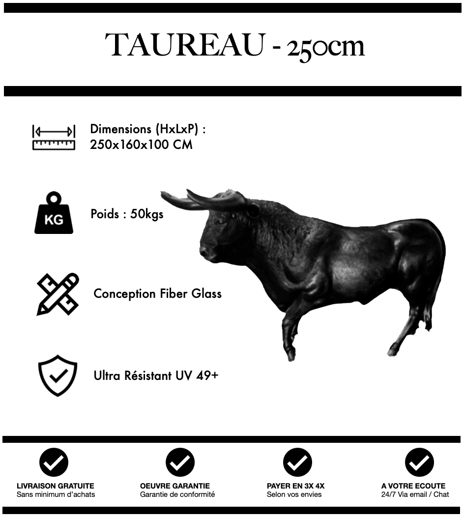 Taureau 250 cm