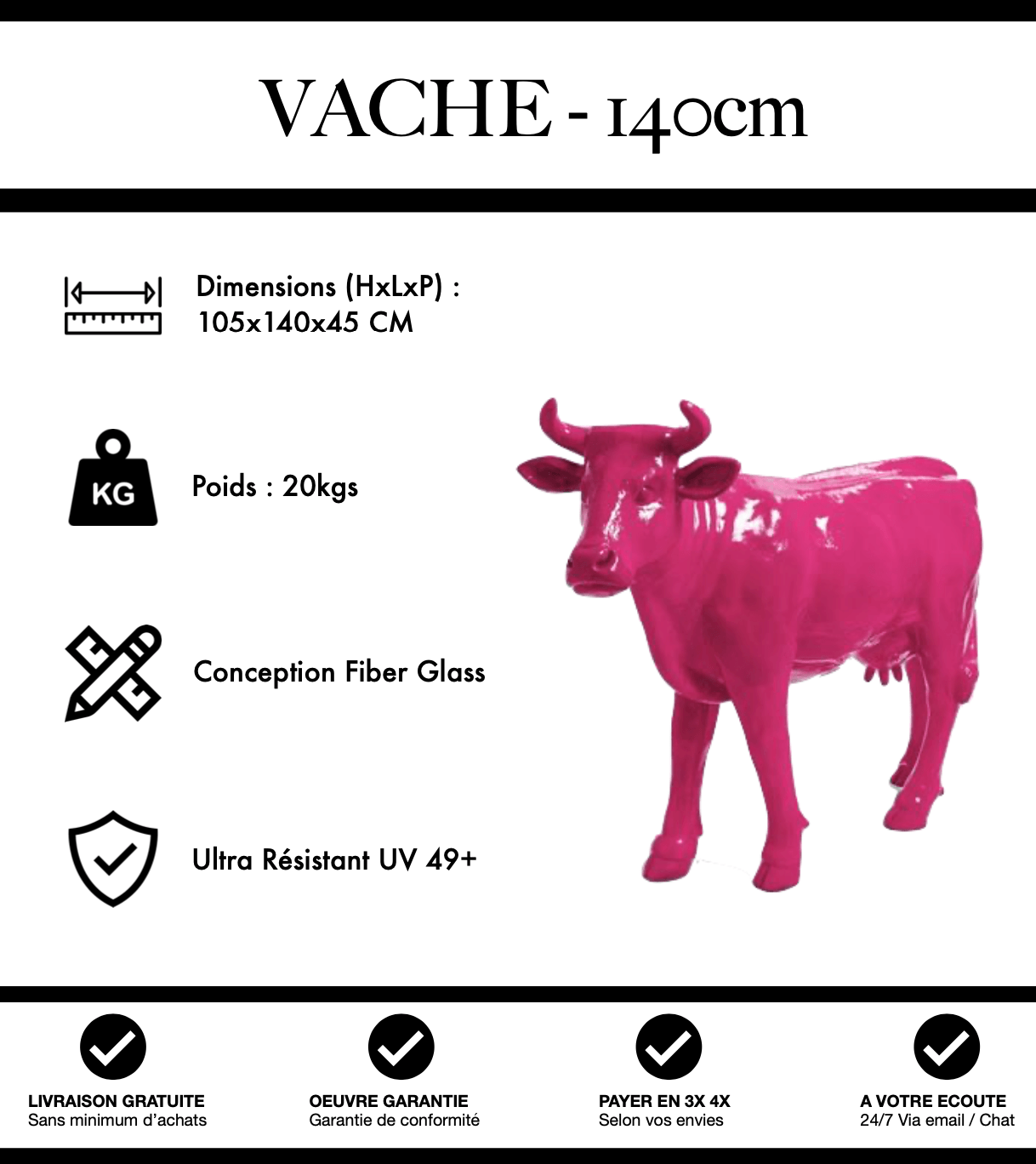 Vache 140 cm